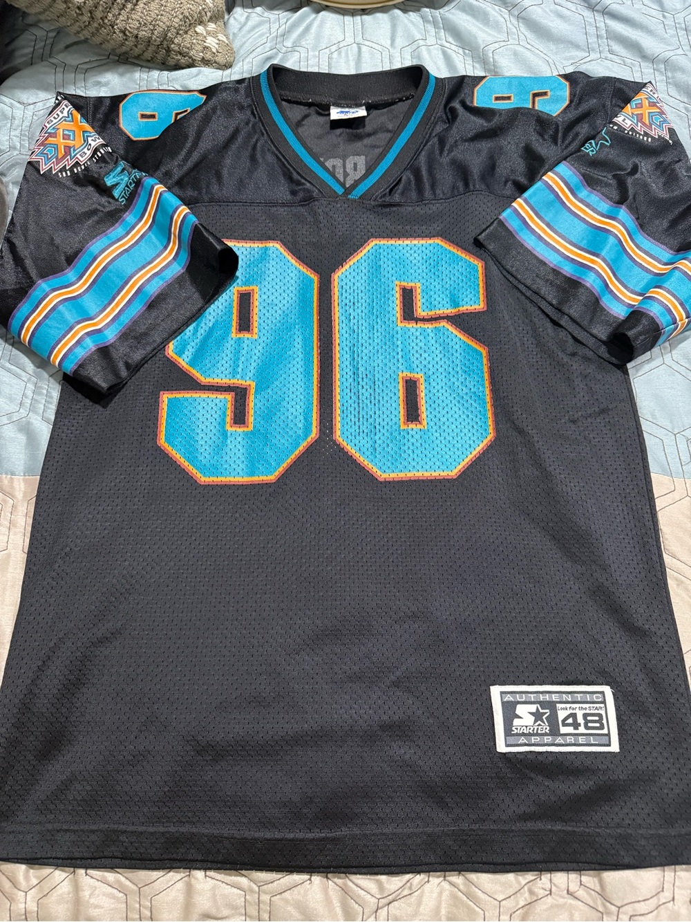Rare NFL Super Bowl XXX Starter USA Made Football Jersey Size 48/L